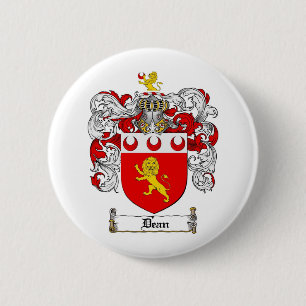 CHAPA REDONDA DE 5 CM DECANO FAMILY CREST - DECANO ESCUDO DE ARMAS
