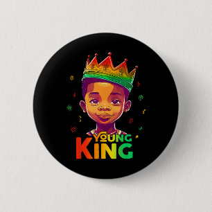 Chapa Redonda De 5 Cm Decimoctava camiseta de historia negra para el jov
