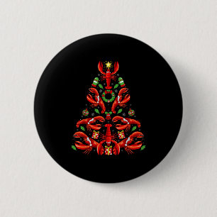 Chapa Redonda De 5 Cm Decoración de Navidad de Langosta Sombrero de Sant