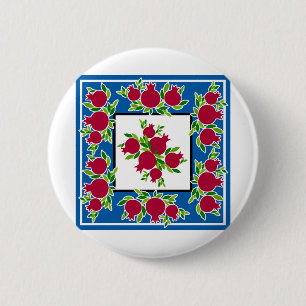 Chapa Redonda De 5 Cm Decoración granada hecha en la Tierra Santa