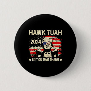 Chapa Redonda De 5 Cm Dedo medio honny Hawk Tush de la bandera Trump 202