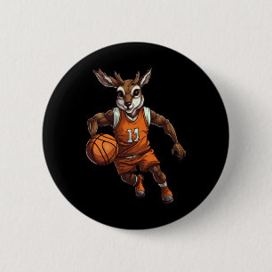 Chapa Redonda De 5 Cm Deer de baloncesto