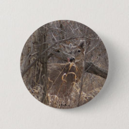 Chapa Redonda De 5 Cm Deer de cola blanca D2