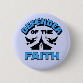 Chapa Redonda De 5 Cm Defensor de la fe