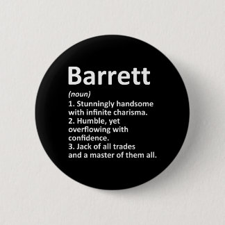 Chapa Redonda De 5 Cm Definición de Barrett Nombre Personalizado Diverti