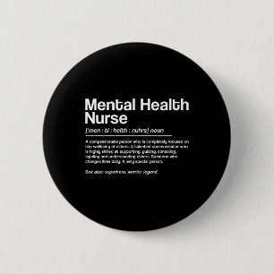 Chapa Redonda De 5 Cm Definición de enfermero de salud mental