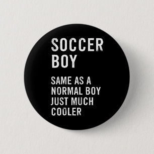 Chapa Redonda De 5 Cm Definición de Niño de Fútbol Divertida 