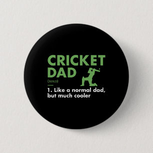 Chapa Redonda De 5 Cm Definición de Papá Deportivo Críquet