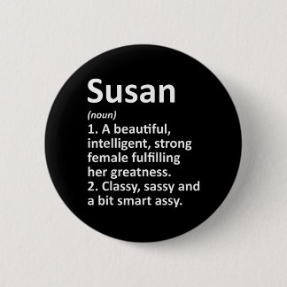 Chapa Redonda De 5 Cm Definición de Susan Nombre Personalizado Navidad D