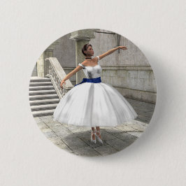 Chapa Redonda De 5 Cm Degas Ballerina