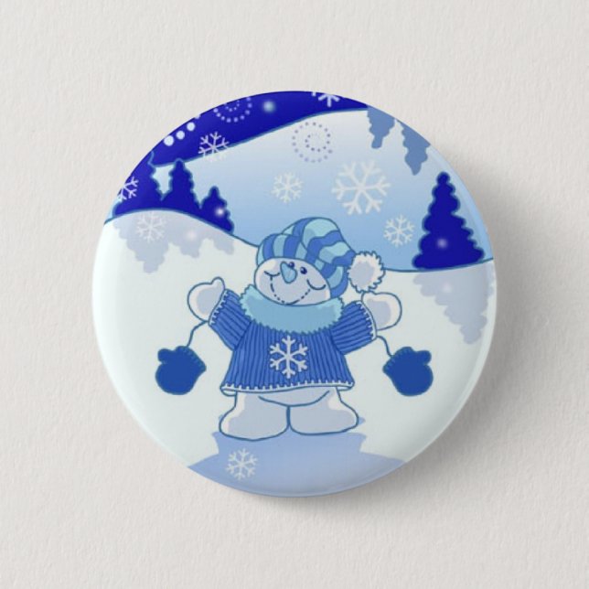 CHAPA REDONDA DE 5 CM DEJÁIS LE NEVAR NAVIDAD (Anverso)
