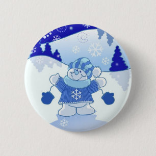 CHAPA REDONDA DE 5 CM DEJÁIS LE NEVAR NAVIDAD