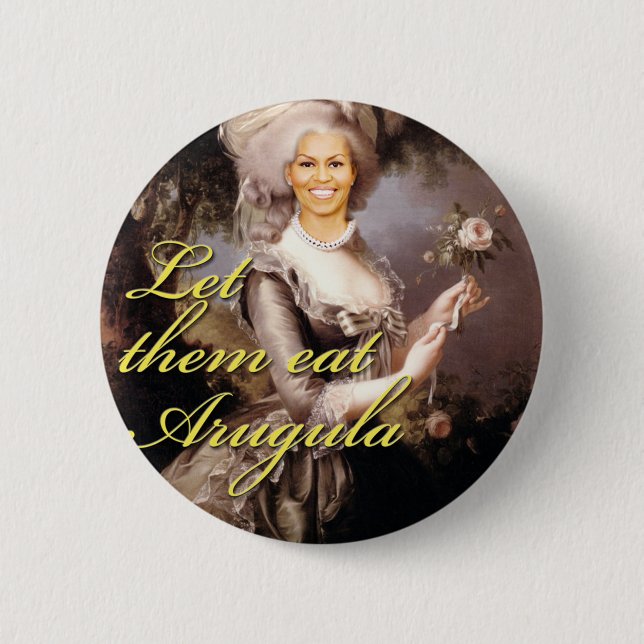 Chapa Redonda De 5 Cm Déjelos comer arugula (Anverso)