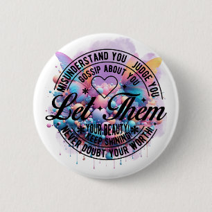 Chapa Redonda De 5 Cm Déjenlos — Bloom Empoderamiento