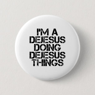 Chapa Redonda De 5 Cm Dejesus Funny Surname Family Tree Birday Reunion