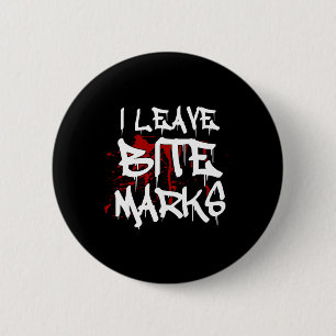 Chapa Redonda De 5 Cm Dejo a Bite Marks Fun Halloween Vampiro Sangre Spl