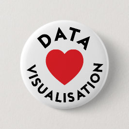 Chapa Redonda De 5 Cm Del amor de los datos Pin viz