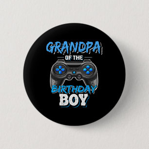 Chapa Redonda De 5 Cm Del Jugador De Videojuegos De Cumpleaños 4