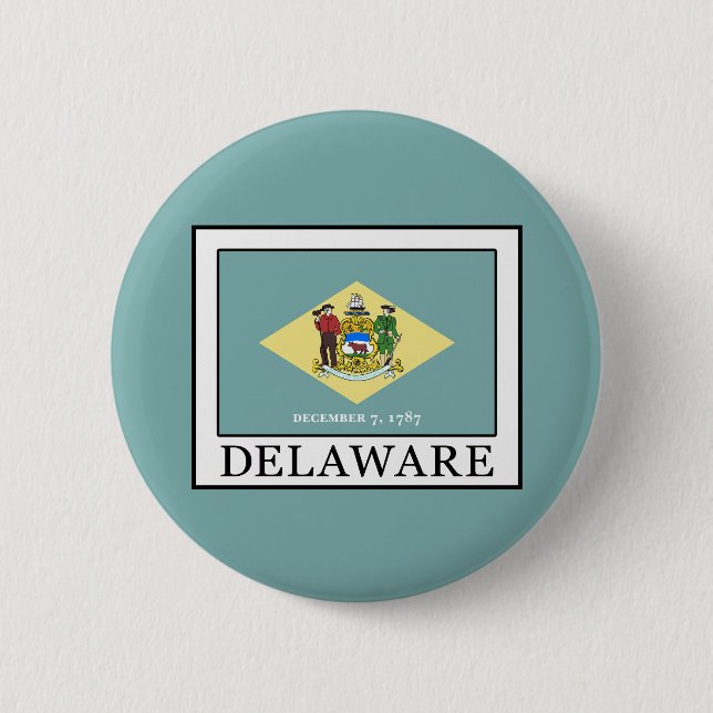 Chapa Redonda De 5 Cm Delaware (Anverso)