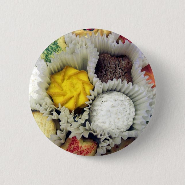 Chapa Redonda De 5 Cm Deliciosas Cookies (Anverso)