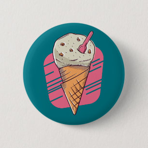 Chapa Redonda De 5 Cm Delicioso Helado