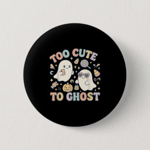 Chapa Redonda De 5 Cm Demasiado Agradable Para Fantasma Pastel Halloween