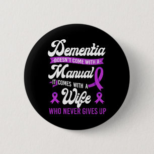 Chapa Redonda De 5 Cm Dementia de Heimerheimer apoya a esposa Dem