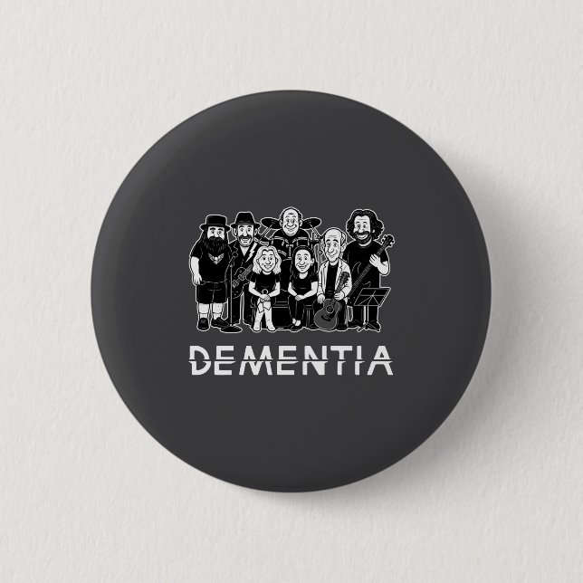 Chapa Redonda De 5 Cm Dementia New Black _1  (Anverso)