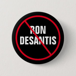 Chapa Redonda De 5 Cm Demócrata anti Ron DeSantis en Florida