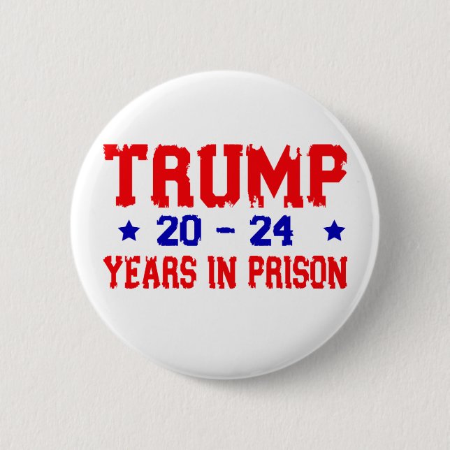 Chapa Redonda De 5 Cm Demócrata contra Trump en 20-24 años de prisión (Anverso)