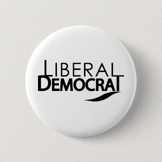 Chapa Redonda De 5 Cm Demócrata liberal