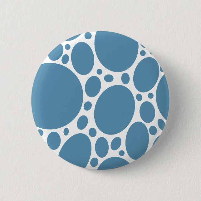 Chapa Redonda De 5 Cm Denim Bubbles (Anverso)