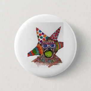 Chapa Redonda De 5 Cm Dennis Rodman Boxer acuarela Pintura de BD