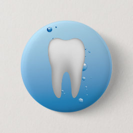 Chapa Redonda De 5 Cm Dentista dental blanco de la oficina del diente y