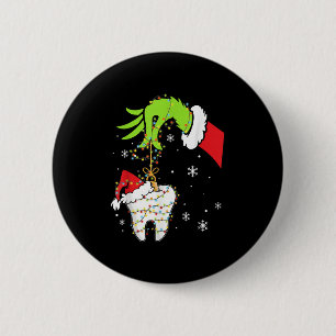 Chapa Redonda De 5 Cm Dentista dental Dental Istant Teeth Navidades Xmas