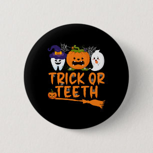 Chapa Redonda De 5 Cm Dentista Dentista Halloween Dental Squa