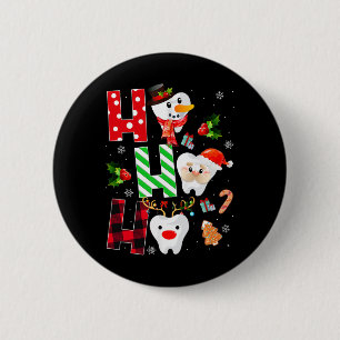 Chapa Redonda De 5 Cm Dentista Navidad Diversión Diente Regalo Dental Cu