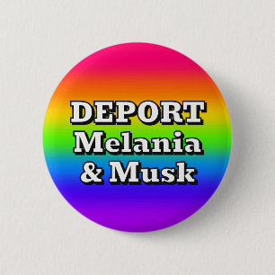 Chapa Redonda De 5 Cm DEPORTAR a Melania y Musk (puedes cambiar las pala