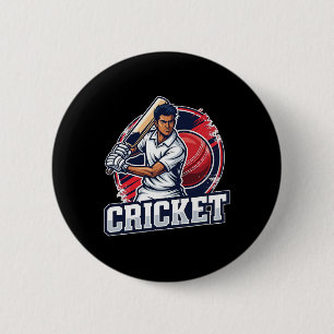 Chapa Redonda De 5 Cm Deporte de cricket para todos