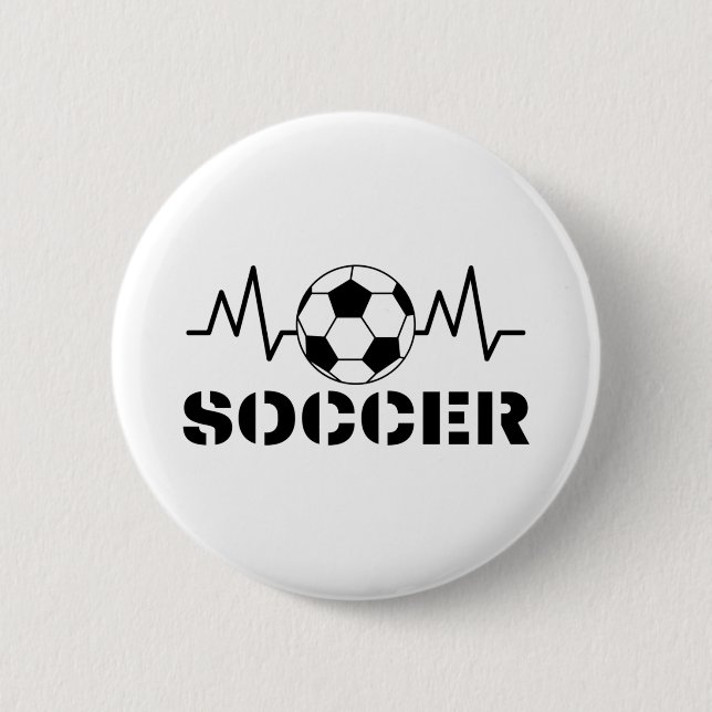 Chapa Redonda De 5 Cm Deportes de fútbol (Anverso)