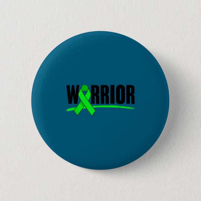 Chapa Redonda De 5 Cm Depression Warrior Ribbon Mental Health Awareness  (Anverso)
