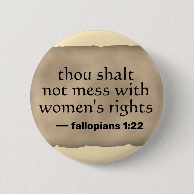 Chapa Redonda De 5 Cm Derechos de la mujer (Anverso)