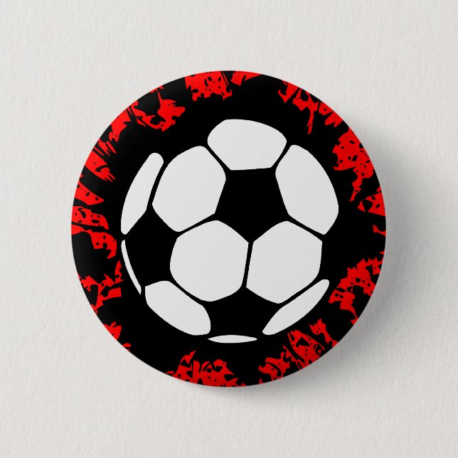 Chapa Redonda De 5 Cm derroche de fútbol. (Anverso)