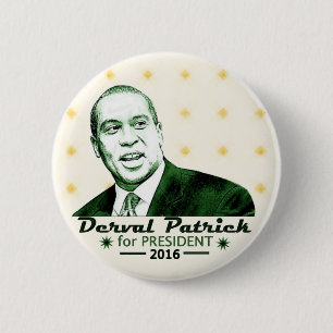 Chapa Redonda De 5 Cm Derval Patrick para el presidente 2016