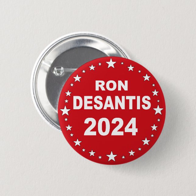 Chapa Redonda De 5 Cm Desantis President 2024 (Anverso y reverso)