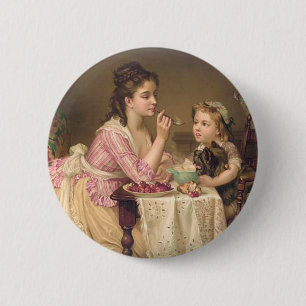 Chapa Redonda De 5 Cm Desayuno americana de la CAMISETA