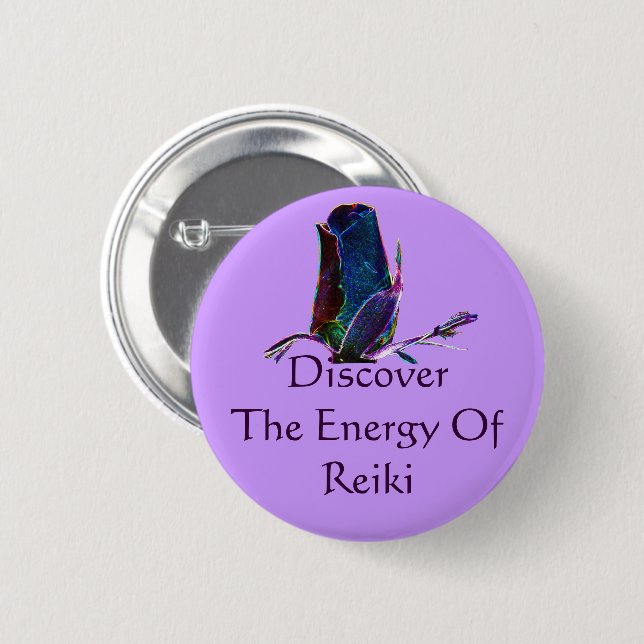 Chapa Redonda De 5 Cm Descubre La Energía De Reiki (Anverso y reverso)