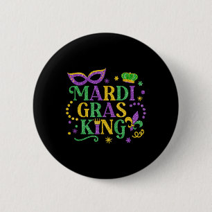 Chapa Redonda De 5 Cm Desfile de diversiones Mardi Gras King Cos de Carn