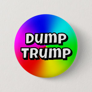 Chapa Redonda De 5 Cm Deshazte de Trump