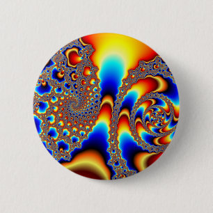 Chapa Redonda De 5 Cm Deslizar - Arte fractal